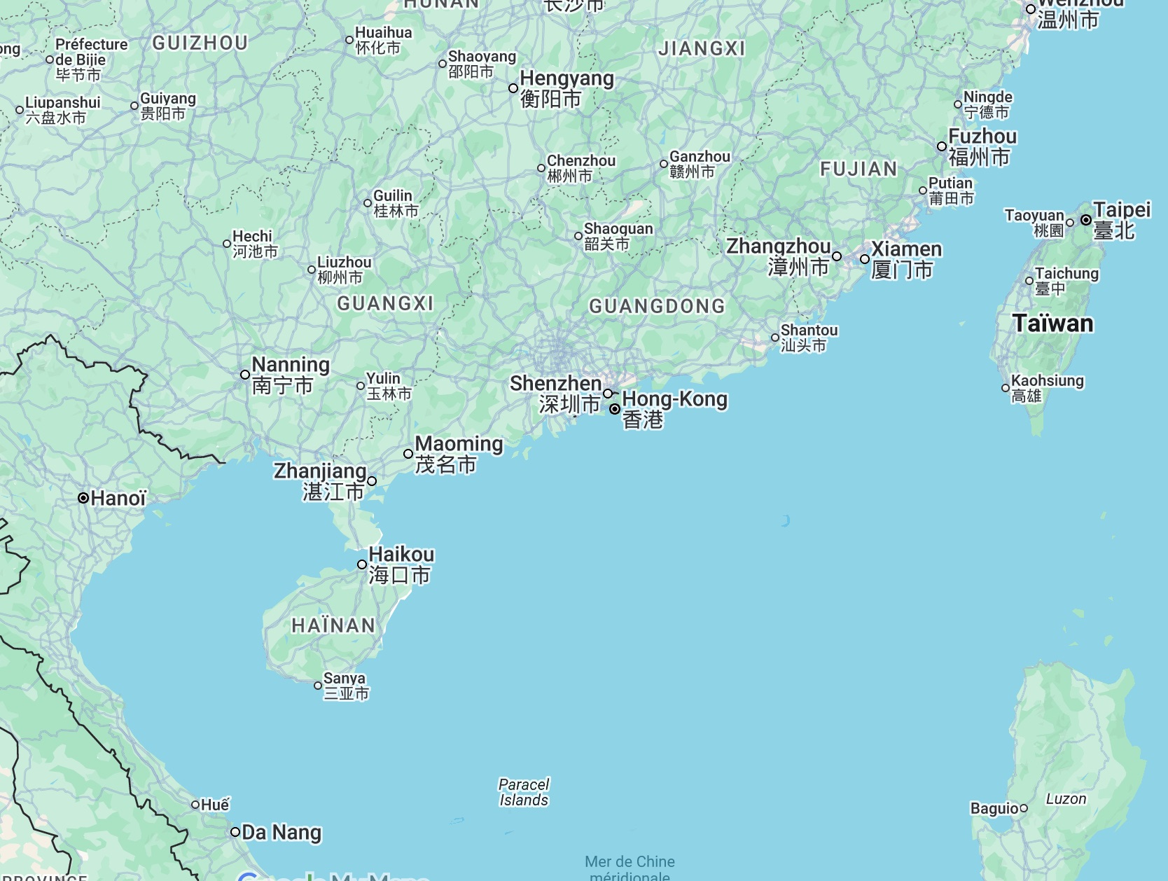 Regional map locating Yulin in Guangxi, southern China